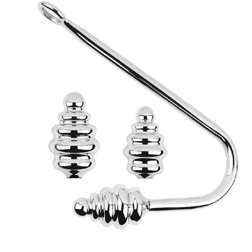 Anal Hooks Hook 8826 Screw-in Set GreatBenefit Anal Ribbed 0807